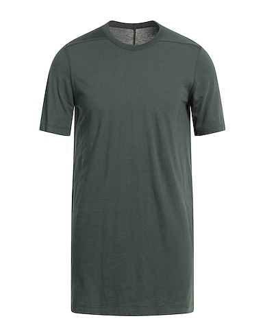 RICK OWENS Basic T-shirt Dark green 100% Cotton