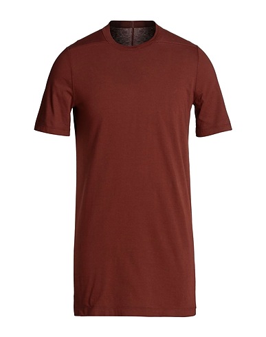 RICK OWENS Basic T-shirt Chocolate brown 100% Cotton