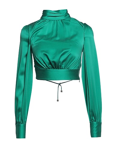ELISABETTA FRANCHI Silk top Emerald green 100% Silk