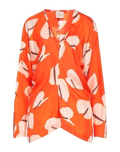 ALYSI Silk top Orange 100% Silk