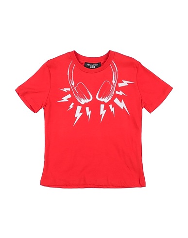 NEIL BARRETT T-shirt Rosso 100% Cotone