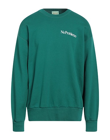 ARIES Sweatshirt Emerald green 100% Cotton