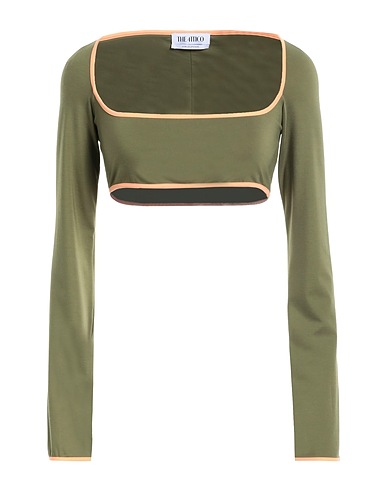 THE ATTICO Top Military green 60% Rayon, 31% Polyamide, 9% Elastane