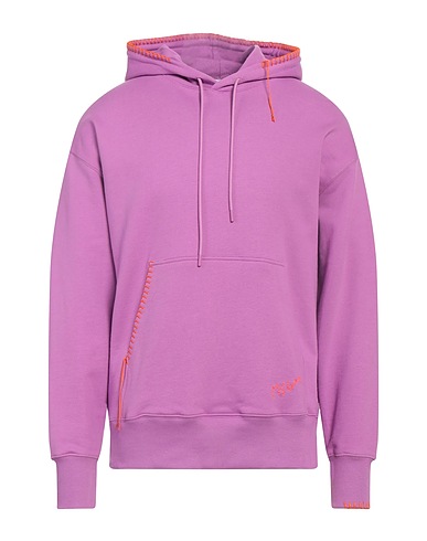 MSGM Hooded track jacket  Mauve 100% Cotton