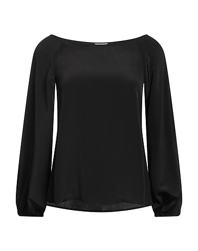 MERCI ITALIA Top Black 88% Acetate, 12% Silk