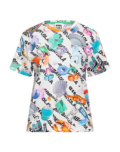 BIMBA Y LOLA T-shirt Ivory 100% Cotton