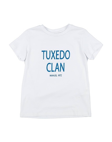 MANUEL RITZ T-shirt White 90% Cotton, 10% Elastane