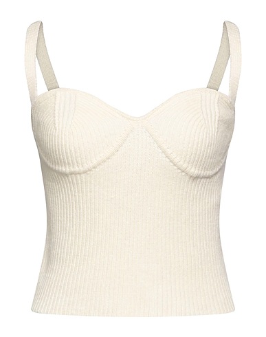 ERIKA CAVALLINI Bustier Cream 80% Wool, 20% Polyamide