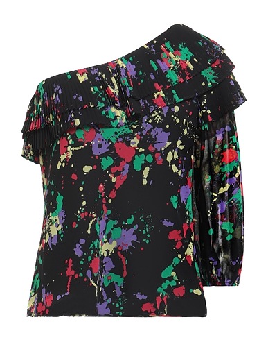 ACTITUDE by TWINSET One-shoulder top Black 100% Polyester