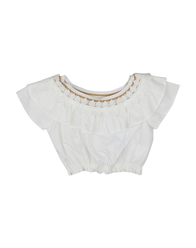 FUN & FUN Top White 70% Cotton, 27% Nylon, 3% Elastane