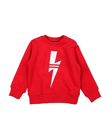 NEIL BARRETT Felpa Rosso 100% Cotone