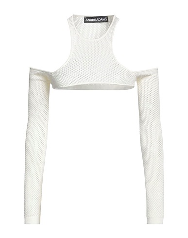 ANDREĀDAMO Top Ivory 80% Viscose, 10% Polyester, 9% Polyamide, 1% Elastane