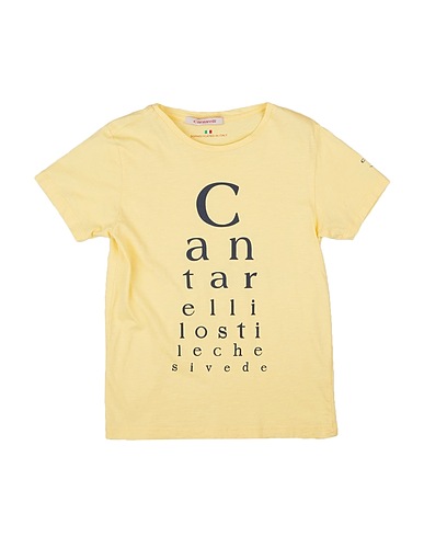 CANTARELLI T-shirt Jaune 100% Coton