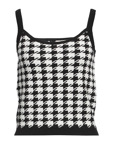 VICOLO Top Nero 40% Viscosa, 30% Poliammide, 25% Lana, 5% Cachemire