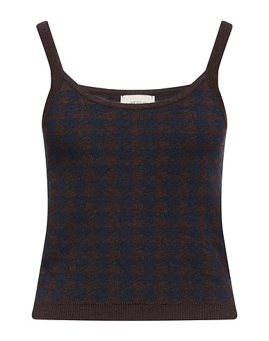 VICOLO Top Dark brown 40% Viscose, 30% Polyamide, 25% Wool, 5% Cashmere