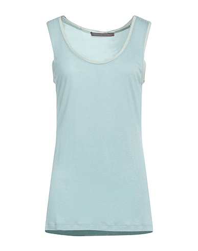 19.70 NINETEEN SEVENTY Top Turquoise 100% Viscose, Silk
