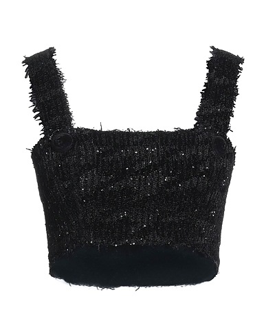 BALMAIN Bustier Black 49% Viscose, 31% Polyamide, 20% Polyester