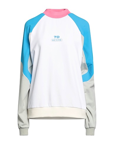 7 DAYS ACTIVE Sweatshirt White 93% Polyamide, 7% Elastane