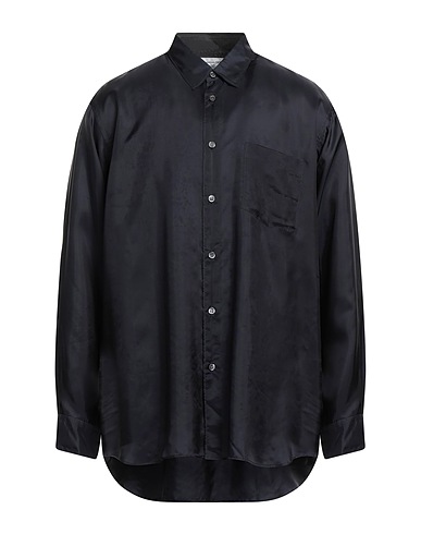 COMME des GARÇONS SHIRT Camicia tinta unita Blu notte 100% Cupro