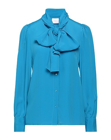 MERCI ITALIA Πουκαμισα Γαλάζιο 88% Ασετάτ, 12% Μετάξι