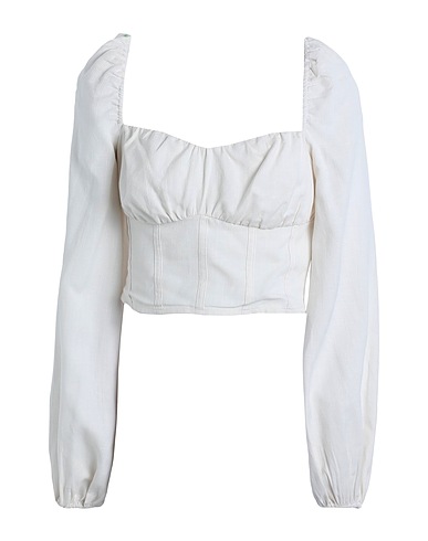 & OTHER STORIES Top Ivory 53% Viscose, 23% Linen, 23% Polyester, 1% Elastane