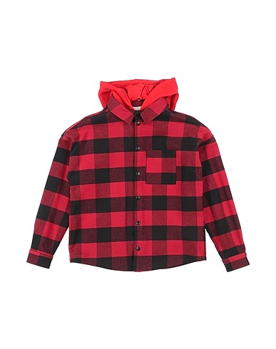 PALM ANGELS Hemd mit Muster Rot 100% Baumwolle