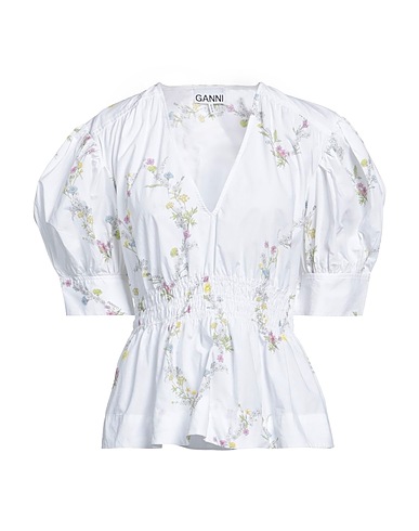 GANNI Top White 100% Organic cotton