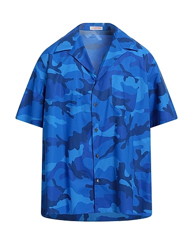 VALENTINO GARAVANI Patterned shirt Blue 100% Cotton