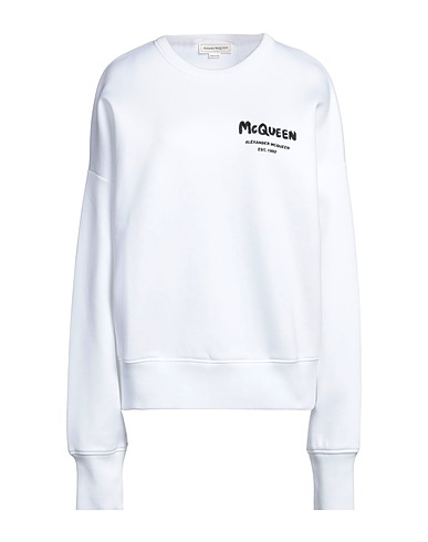 MCQUEEN Sweatshirt White 62% Cotton, 38% Polyamide
