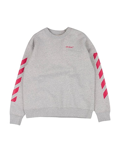 OFF-WHITE™ KIDS Sweatshirt Light grey 100% Cotton, Elastane