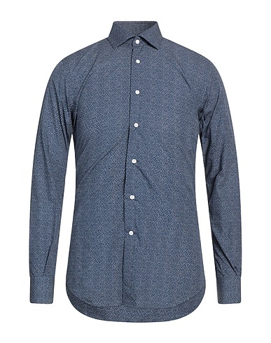 DEL SIENA Patterned shirt Blue 100% Cotton