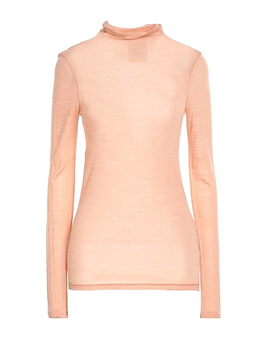 SEMICOUTURE Basic T-Shirt Salmon pink Wool, Polyamide