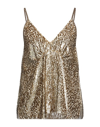 FORTE_FORTE Camisole Gold 72% Polyester, 28% Silk