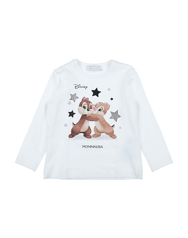 MONNALISA T-shirt Off white 93% Cotton, 7% Elastane