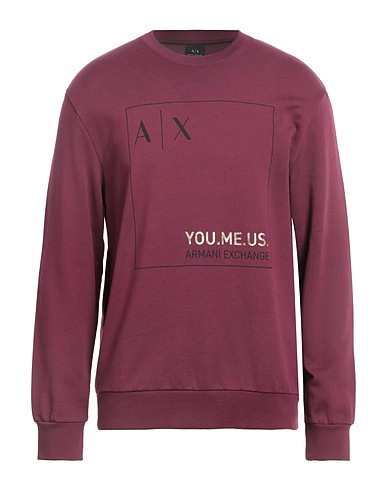 ARMANI EXCHANGE Sweatshirt Garnet 100% Cotton, Elastane