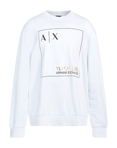 ARMANI EXCHANGE Sweatshirt White 100% Cotton, Elastane
