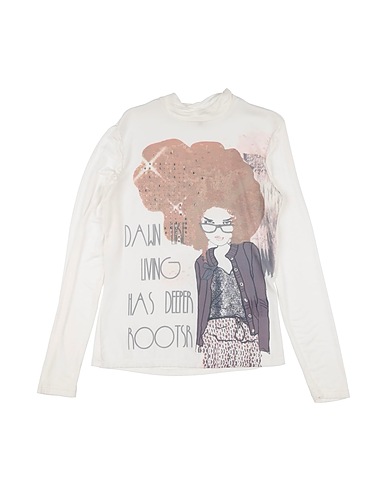 SILVIAN HEACH T-shirt White 98% Polyester, 2% Elastane, Viscose