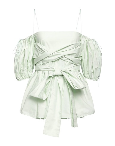 CECILIE BAHNSEN Top Light green 100% Cotton