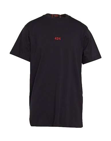 424 FOURTWOFOUR T-shirt Nero 100% Cotone