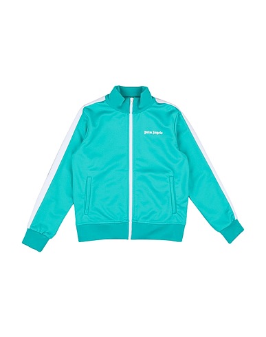 PALM ANGELS Sweatshirt Emerald green 63% Polyester, 37% Cotton, Elastane