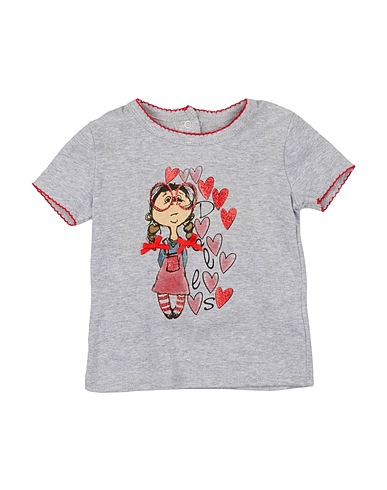 SILVIAN HEACH T-shirt Grey 94% Cotton, 6% Elastane