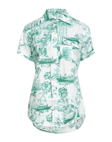 FORTE DEI MARMI COUTURE Patterned shirts & blouses White 100% Cotton