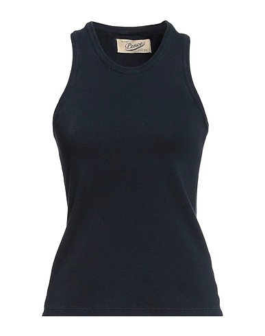 PENCE Vest Navy blue 94% Cotton, 6% Elastane