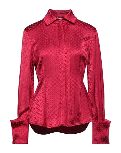 MVP WARDROBE Solid colour shirts & blouses Garnet 97% Viscose, 3% Elastane