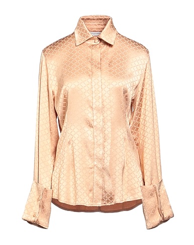 MVP WARDROBE Camicie e bluse tinta unita Sabbia 97% Viscosa, 3% Elastan
