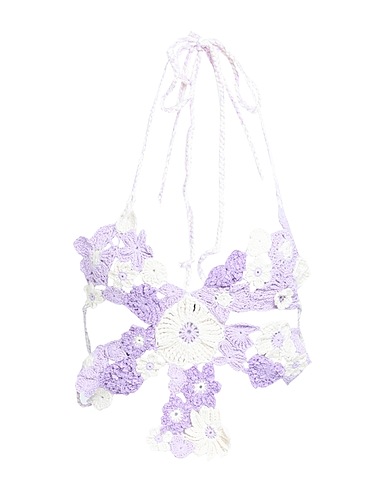 MARCO RAMBALDI Top Lilac 70% Cotton, 25% Linen, 5% Polyamide