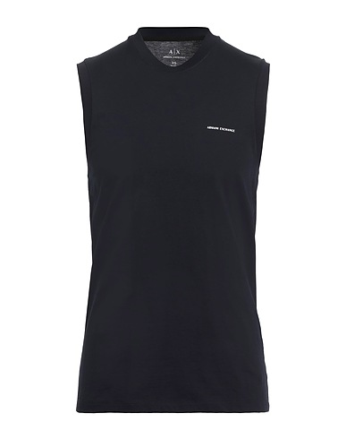 ARMANI EXCHANGE Vest Midnight blue 100% Cotton