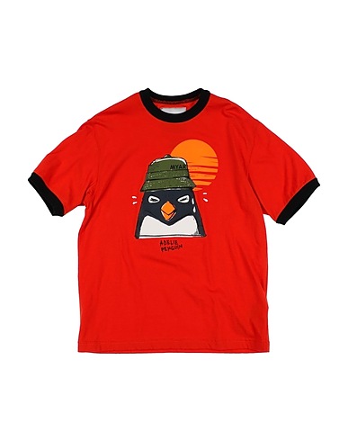 MYAR T-shirt Tomato red 100% Cotton, Elastane