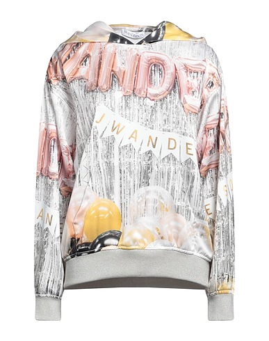 JW ANDERSON Hooded sweatshirt Grey 100% Polyester, Elastane, Lurex®