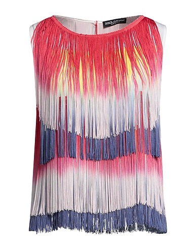 DOLCE&GABBANA Evening top Red 100% Silk, Viscose